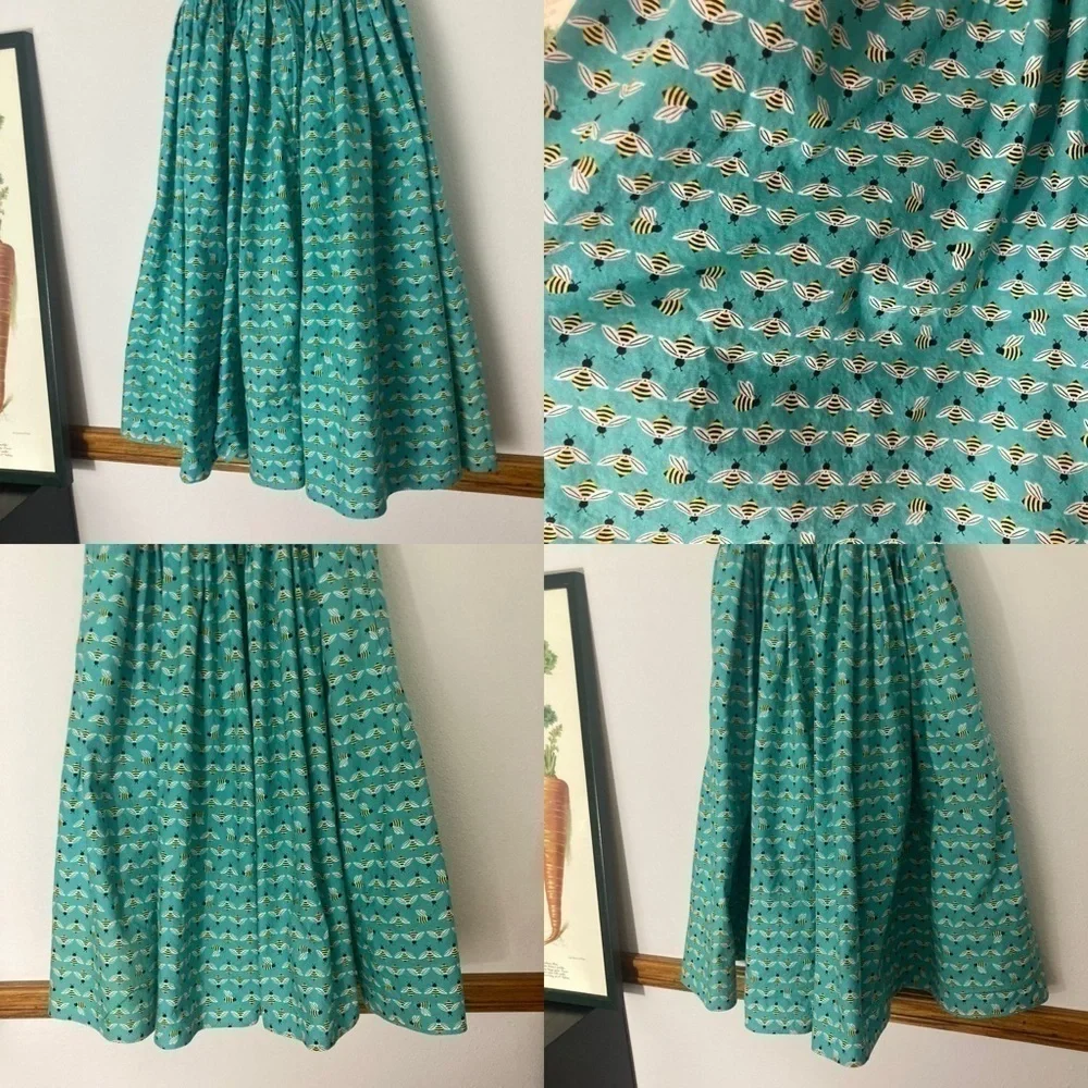 Bee print retro style swing dress - Picture 10 of 16
